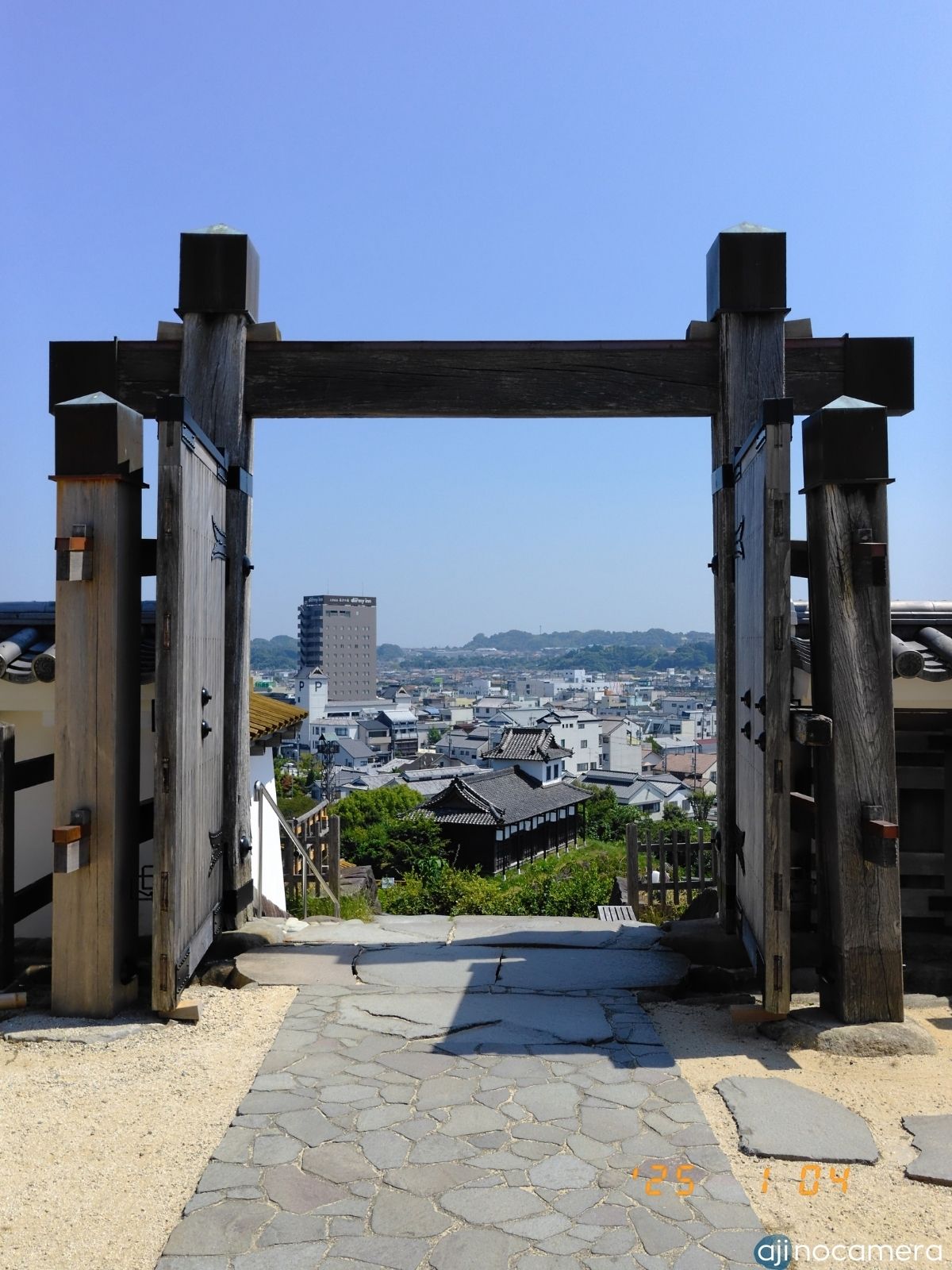 掛川城 天守閣側からの写真