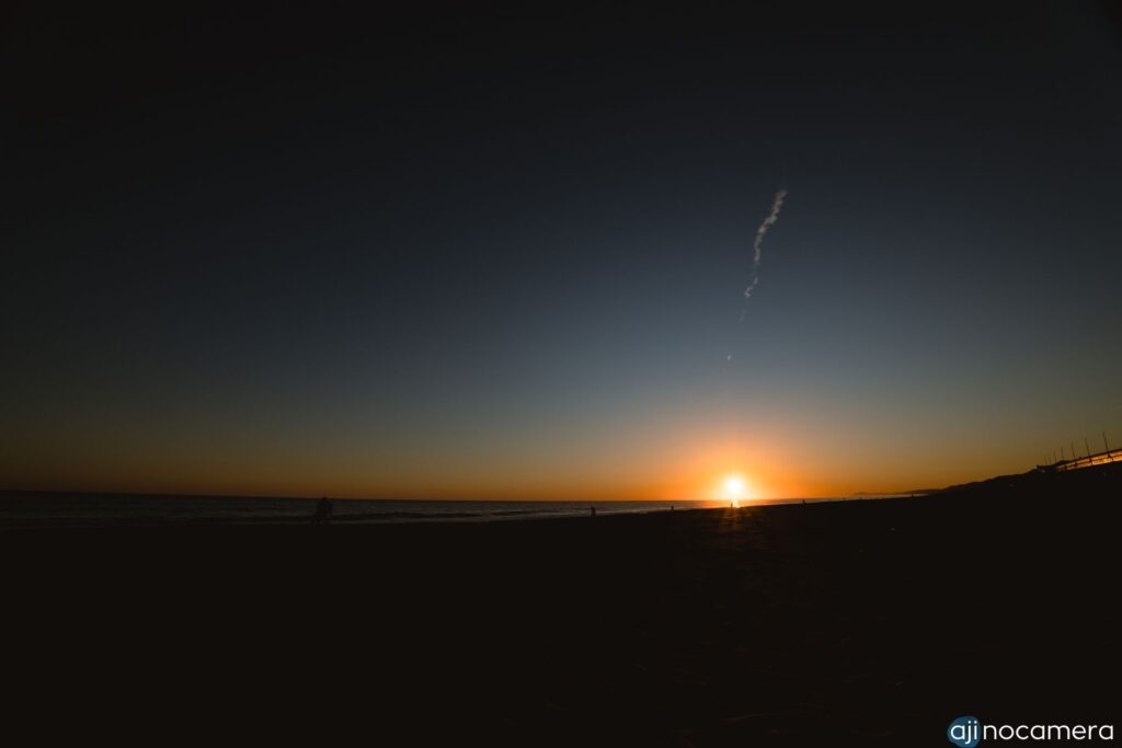 日の入り直前の写真