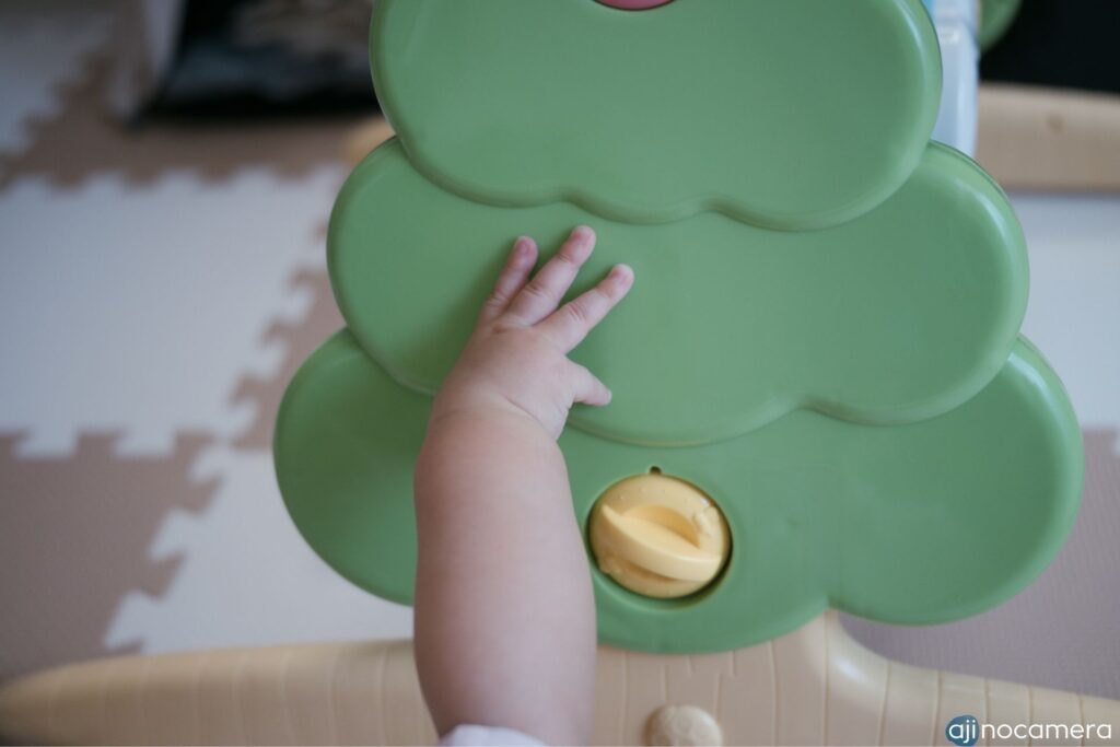 家の中での写真：息子の手